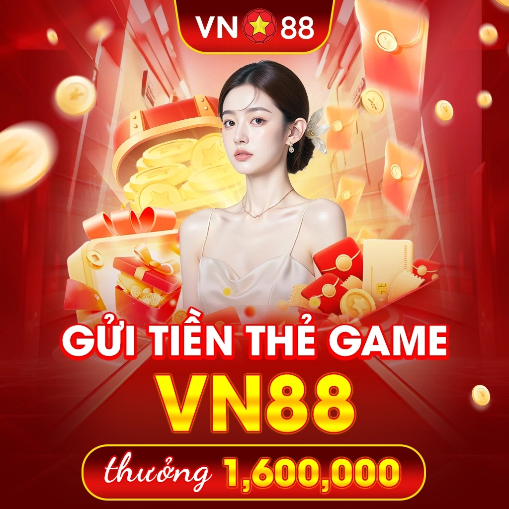 VN88 gửi tiền thẻ game nhận thưởng 1,600,000 VNĐ
